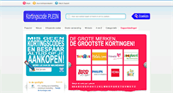 Desktop Screenshot of kortingscodeplein.nl
