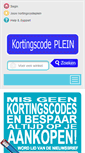 Mobile Screenshot of kortingscodeplein.nl